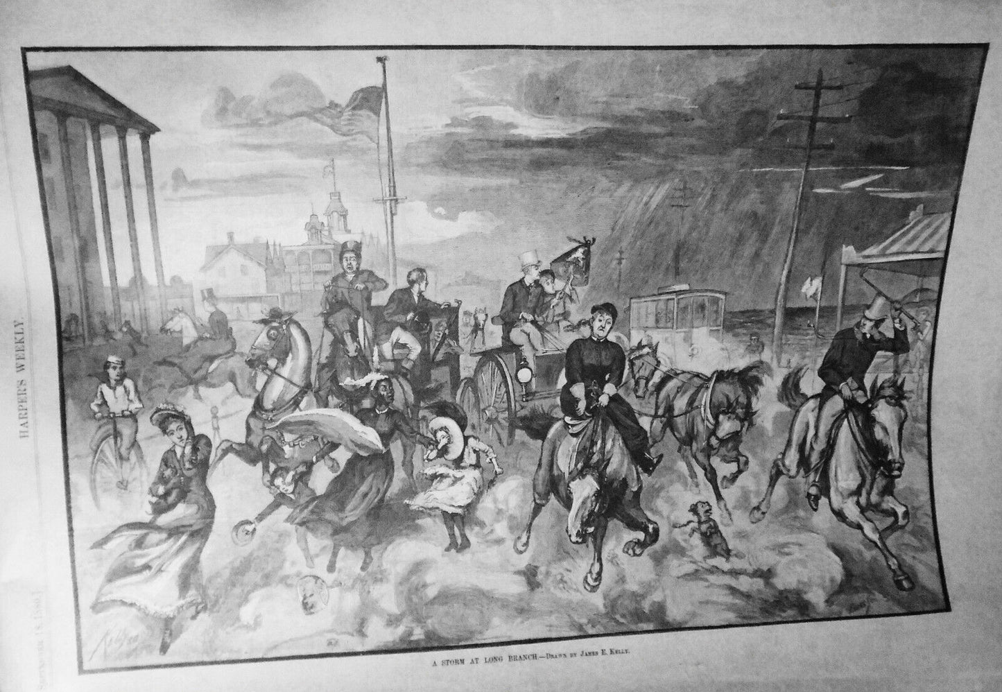 HARPER'S WEEKLY September 18,  1880 - The Obelisk; Out of the Deep; Politics etc