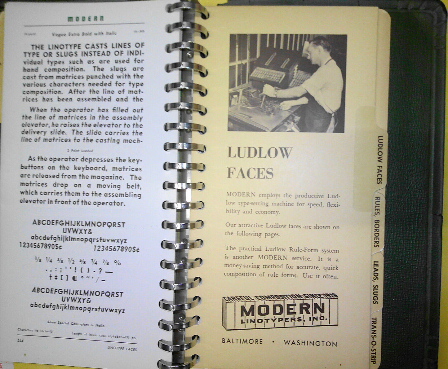 Modern Linotypers Copy Preparation Guide