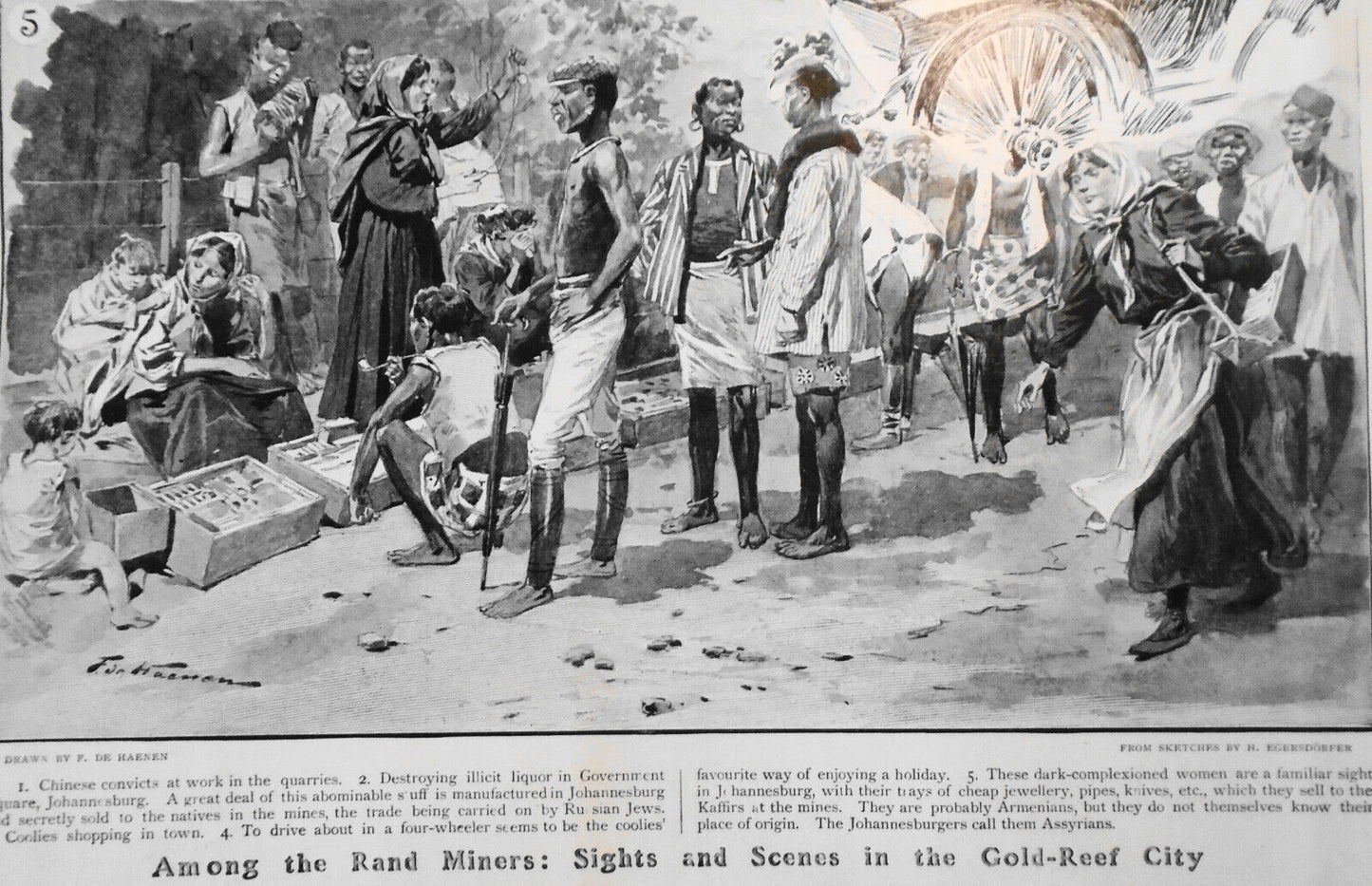 Among the Rand Miners: Sights & Scenes in the Gold-Reef City - The Graphic, 1907