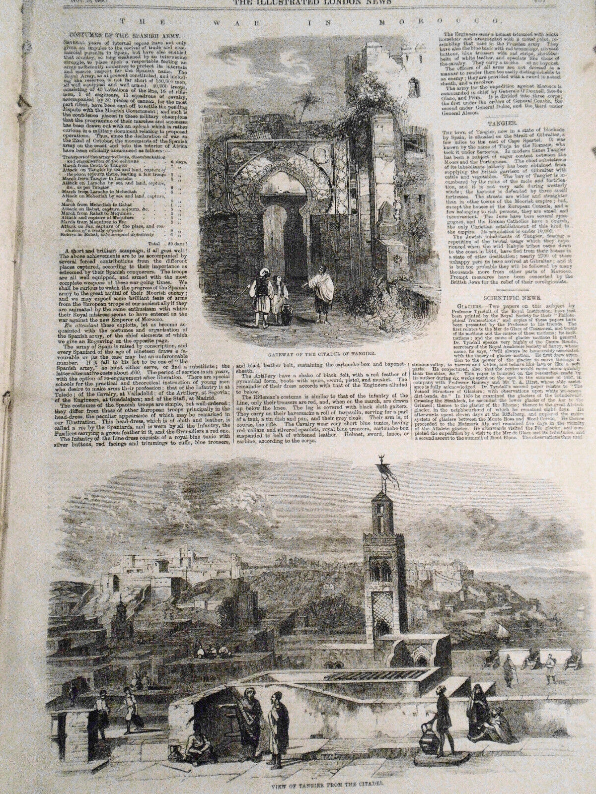 The Illustrated London News, November 19, 1859 War in Morocco; Schiller Festival