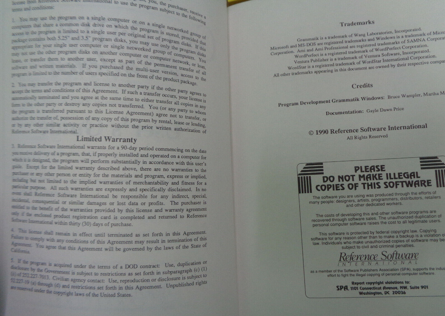 Gram-mat-ik Windows [Grammatik] - by Reference Software - 1990.