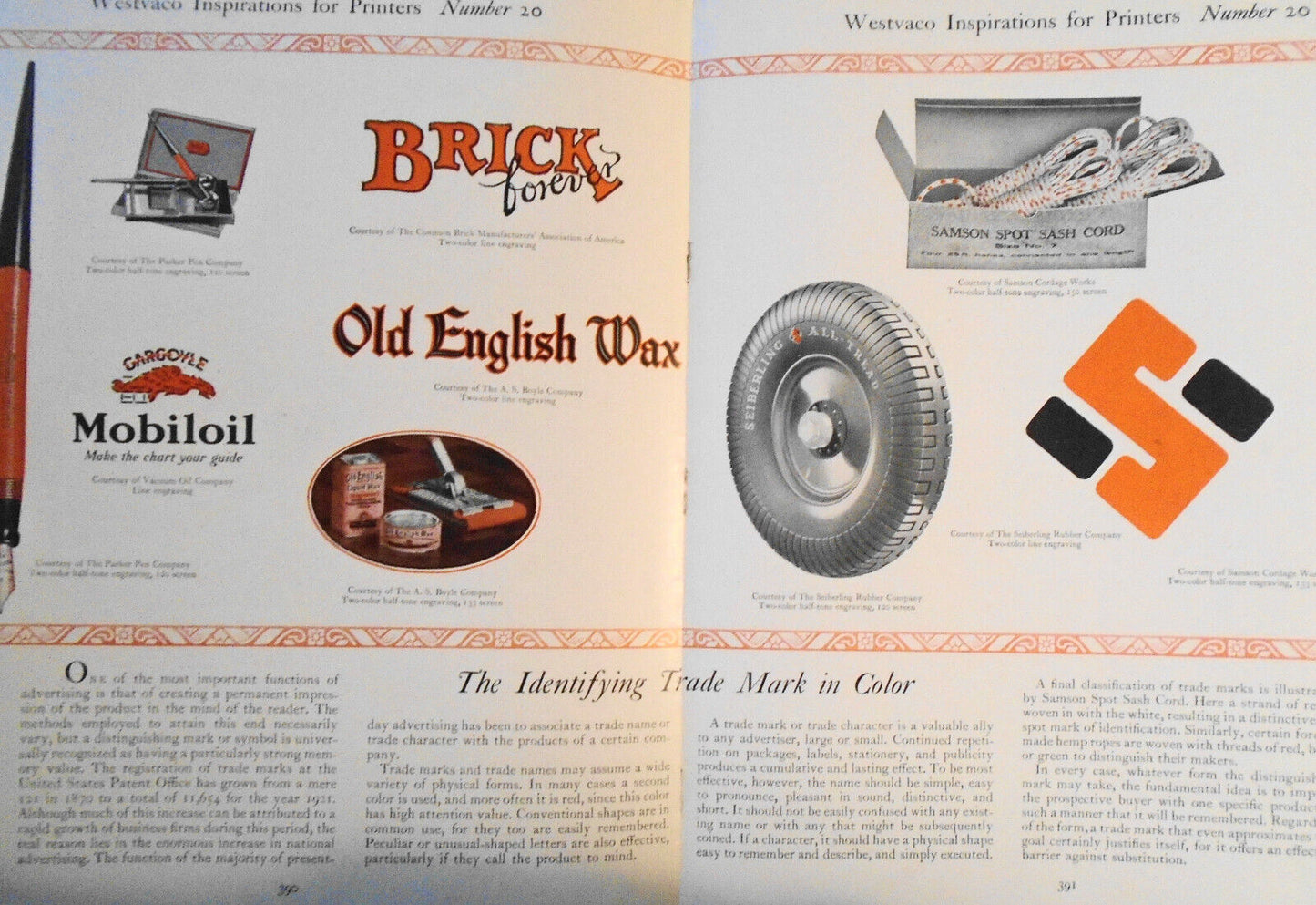 Westvaco Inspirations for Printers  No. 20. Illustrations in Black...