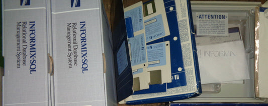 Informix-SQL, 1989,  Version 2.1,  for PC-DOS  - unused