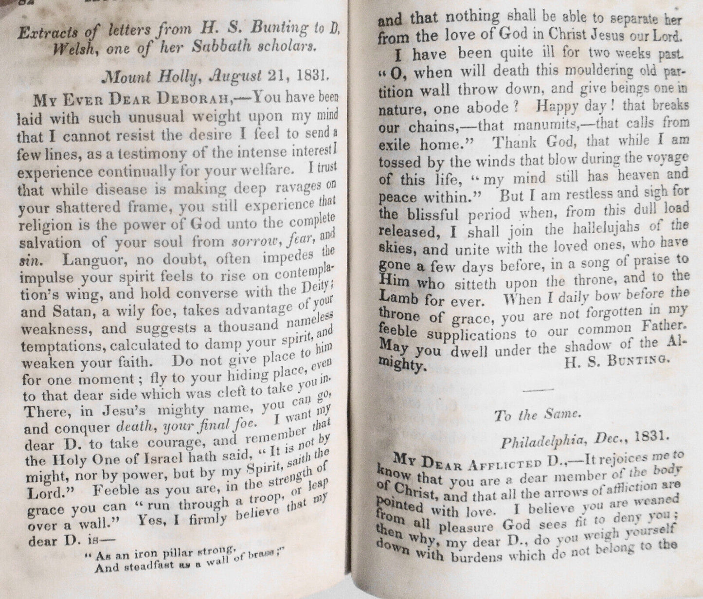 [Methodist women] 1833 Memoir, Diary & Letters of Hannah Syng Bunting by Merritt