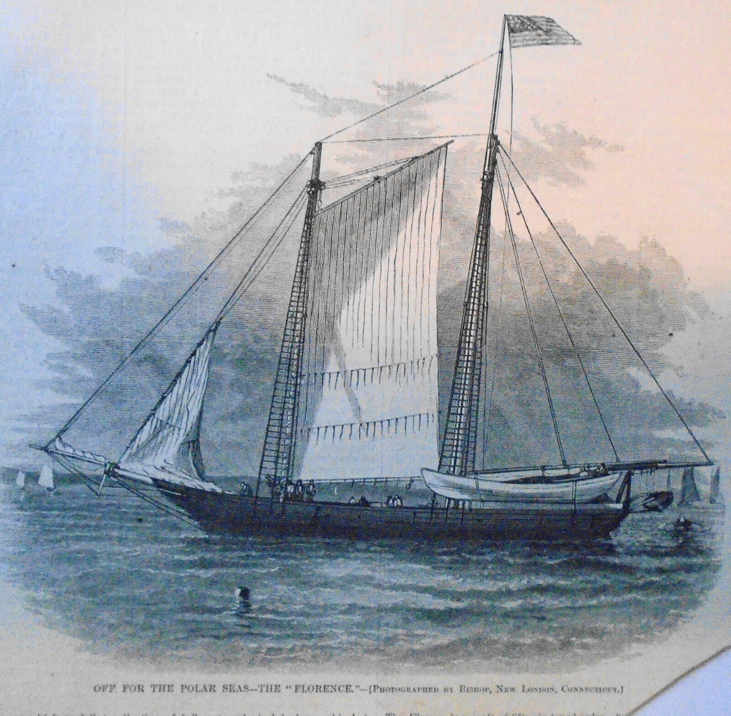 Off For The Polar Seas - the "Florence" - Harper's Weekly, August 25, 1877