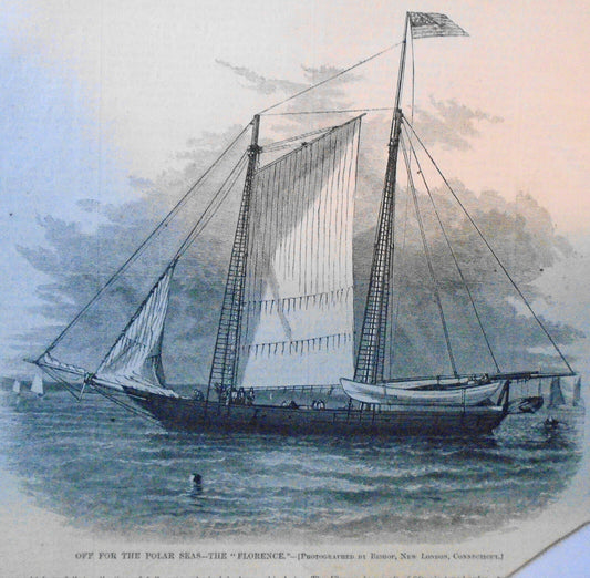 Off For The Polar Seas - the "Florence" - Harper's Weekly, August 25, 1877