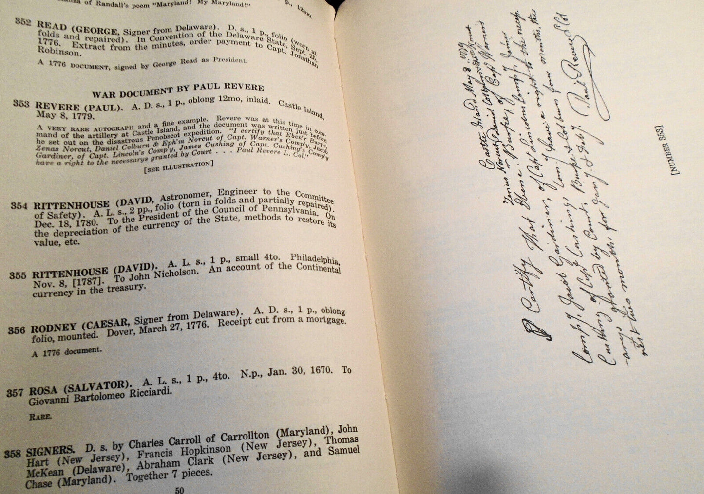 Library & Autograph Collection Of Thomas B Clarke.. Emancipation amendment. 1931