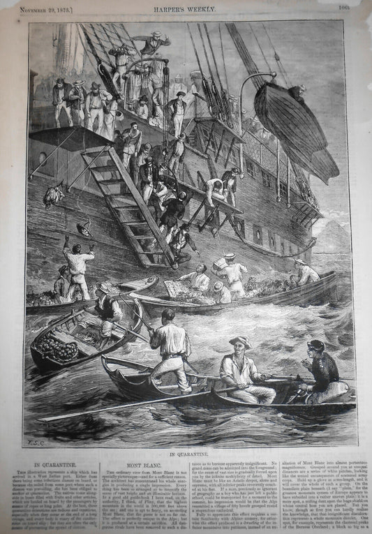 In Quarantine - Harper's Weekly, November 29, 1873