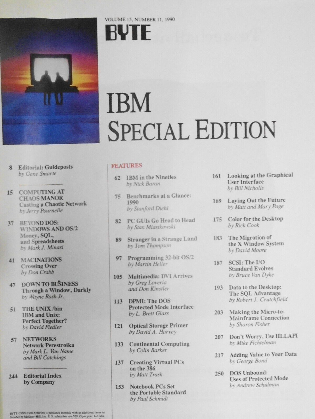 BYTE Magazine, January 1990 - Special IBM Edition, 7th Annual