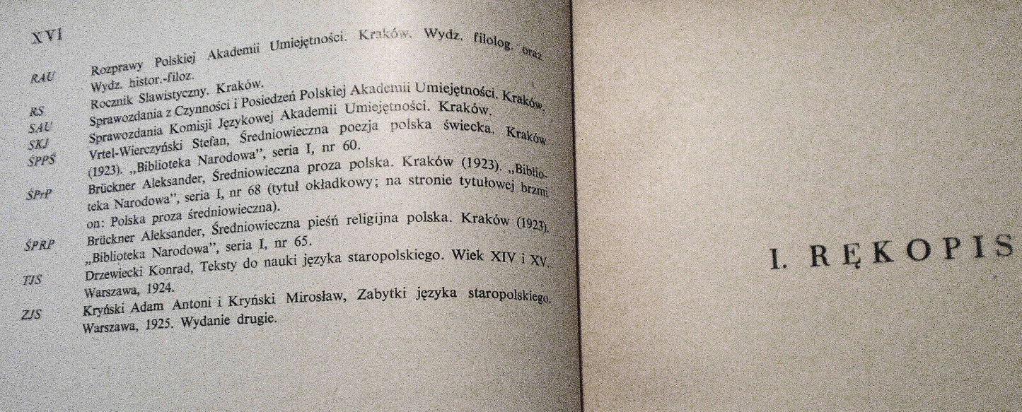 Wybor Tekstow Staropolskich. Czasy najdawniejsze do roku 1543 -Vrtel-Wierczynski