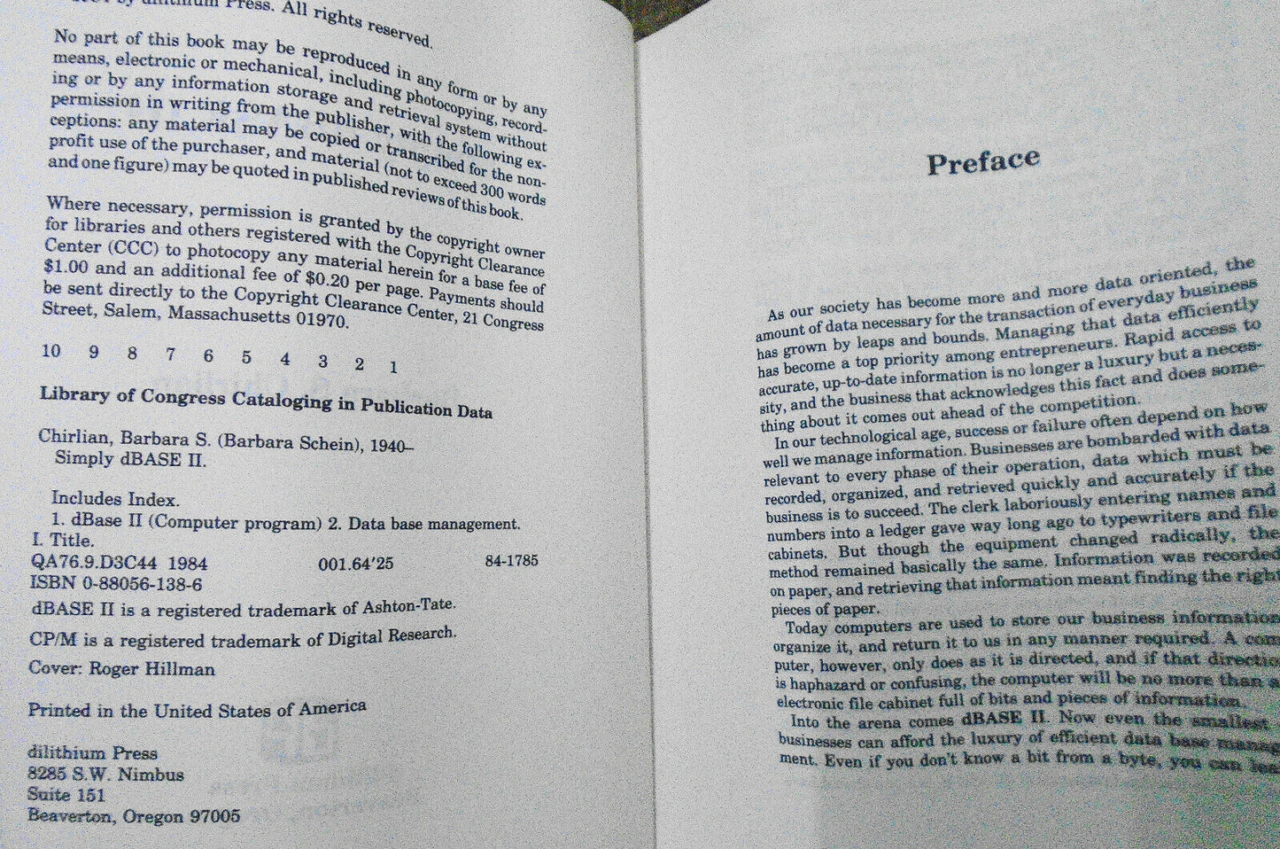 3 dBase II books - Understanding dBase II, Simply dBase II, & Using dBase II
