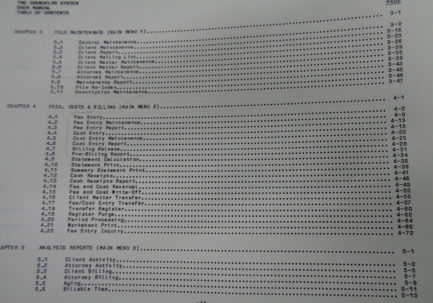 The Counselor System, by Windjammer Software, 1984. Law office management - IBM