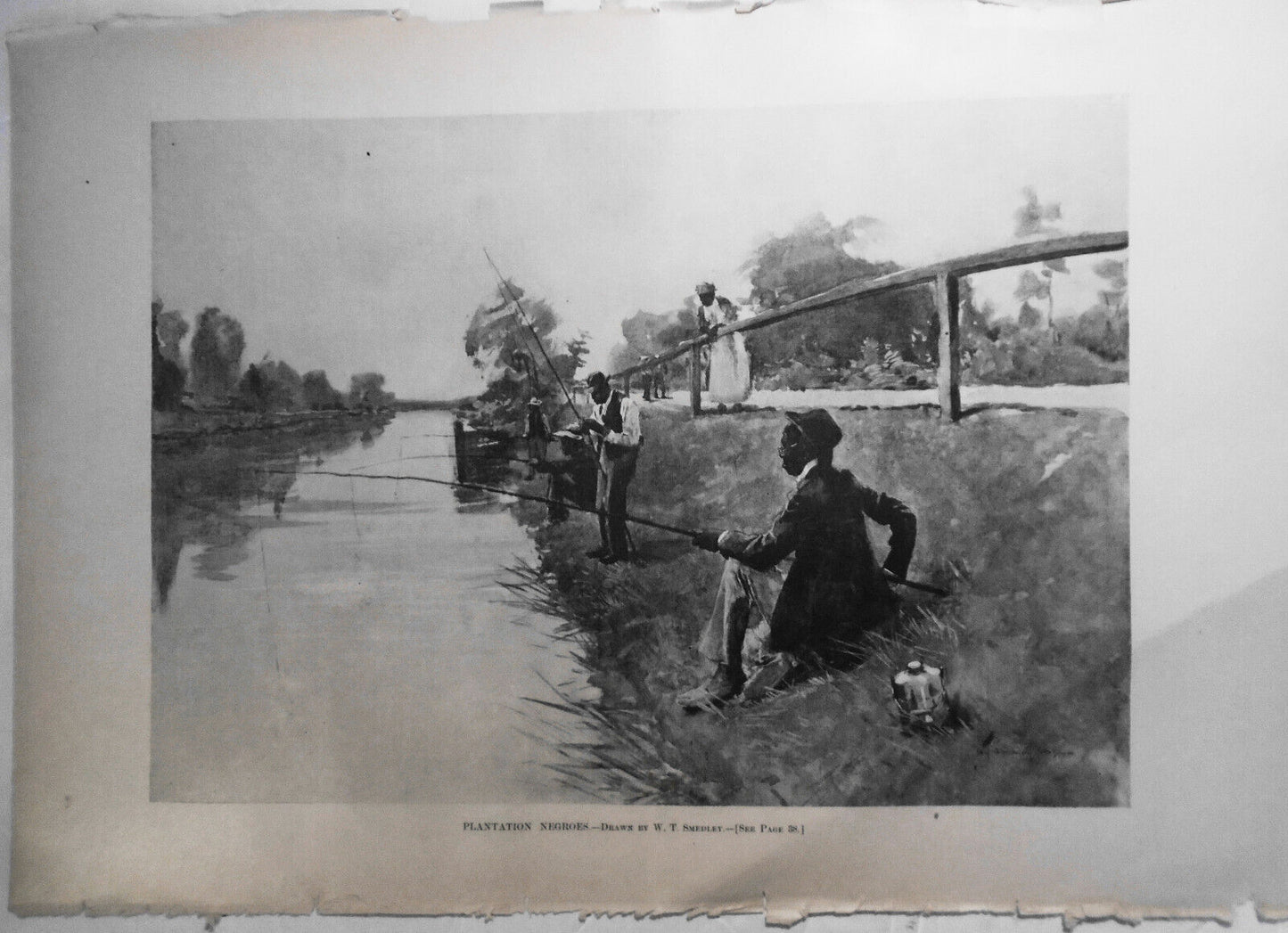 Plantation Negroes - drawn by W. T. Smedley.  Harper's Weekly,  January 14, 1893