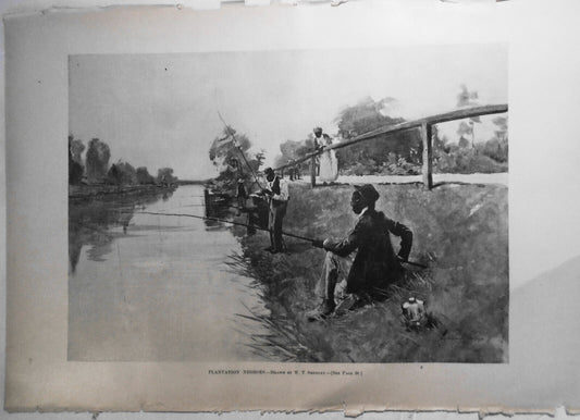 Plantation Negroes - drawn by W. T. Smedley.  Harper's Weekly,  January 14, 1893