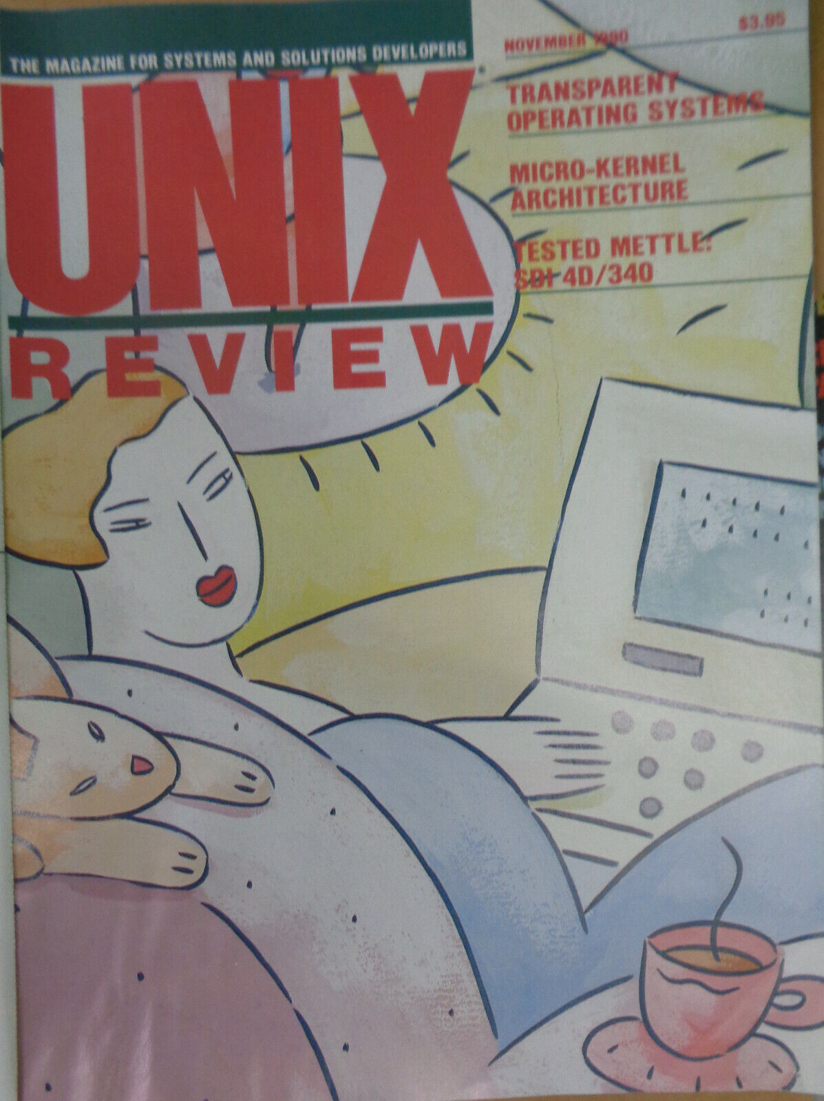 UNIX Review Magazine - 4 issues lot 1987 - 1990