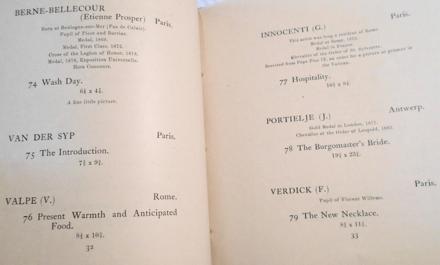 1886  Catalogue Of  Great Collection Of Paintings Belonging To Charles Haseltine