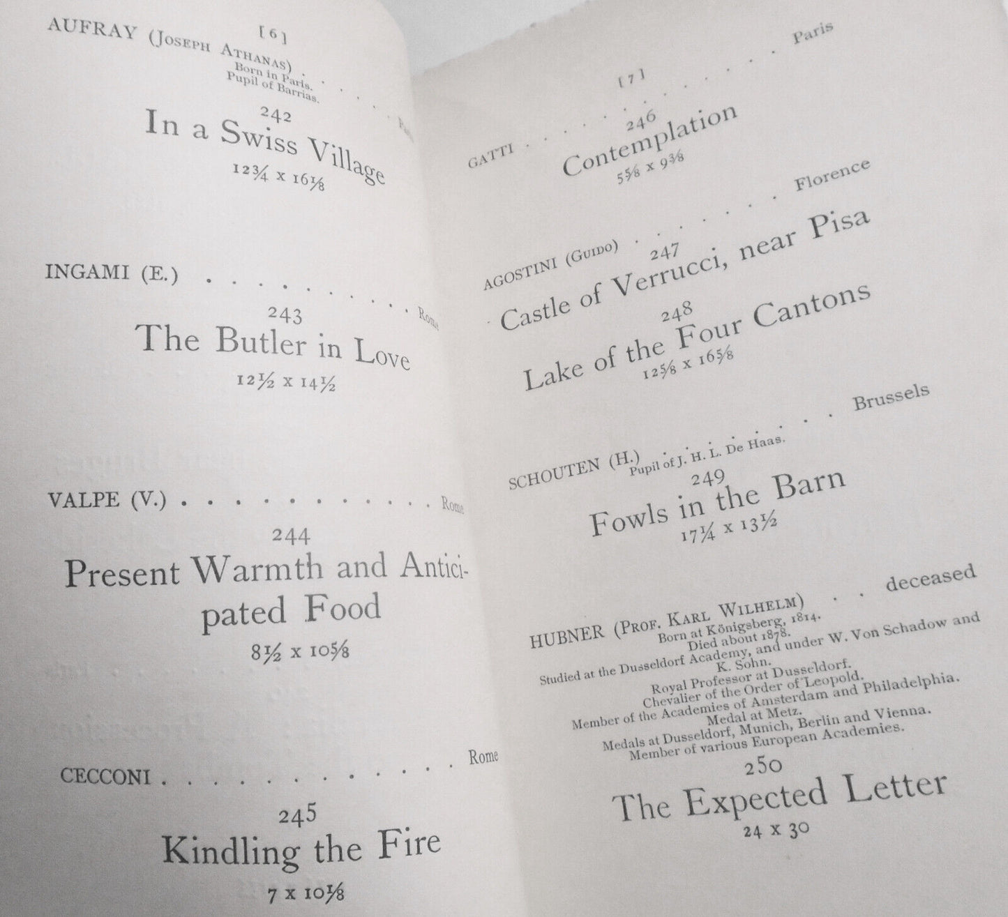 1888  Catalogue Of  2nd Part Collection Paintings Belonging To Charles Haseltine