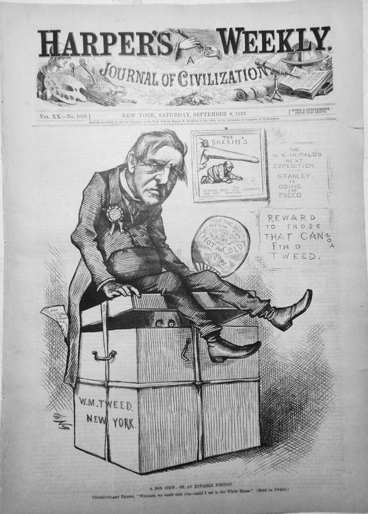 Harper's Weekly,  September 9, 1876 -  Centennial; Tilden & Tweed politics, etc.