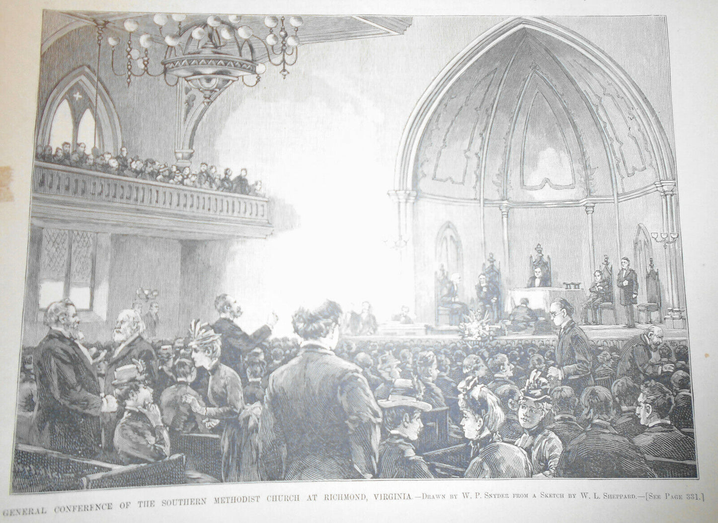 General Conference of the Southern Methodist Church at Richmond, VA - HW 1886