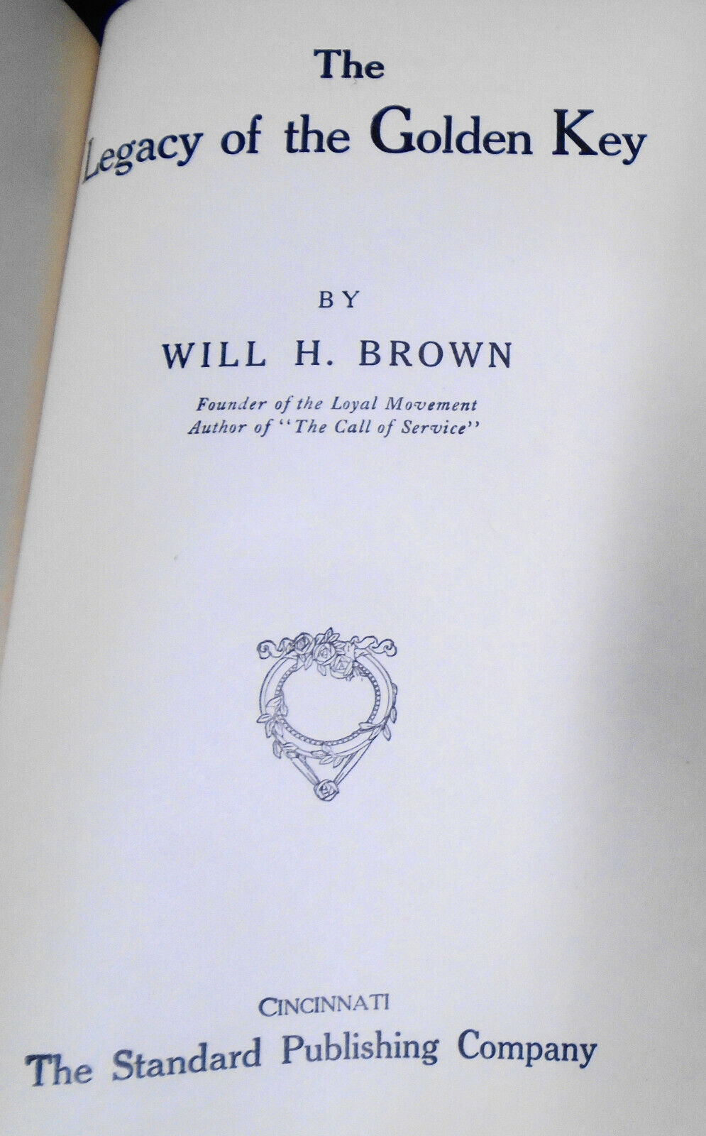 Legacy Of The Golden Key, by Will H. Brown - 1914 SIGNED First edition