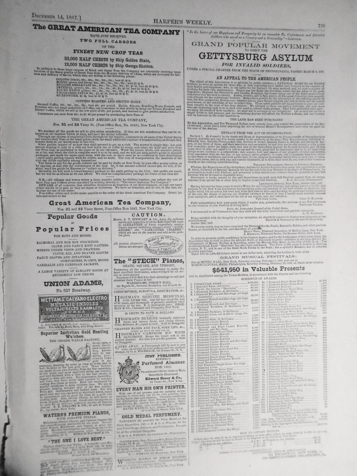 A Consequence Of The Pedestrian Mania - Harper's Weekly Original Cartoon 1867