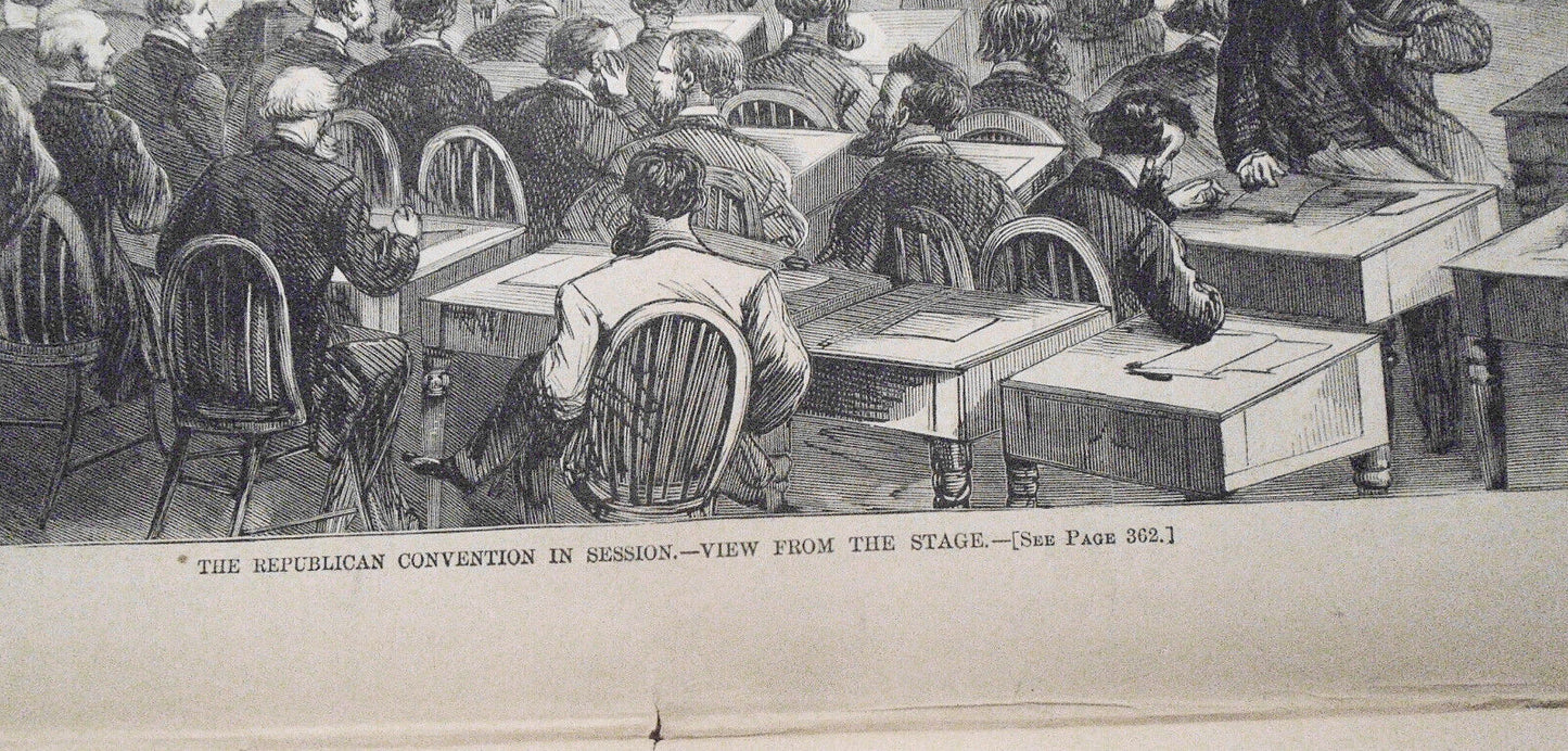 Harper's Weekly June 6, 1868: Republican Convention; Monument to dead soldiers