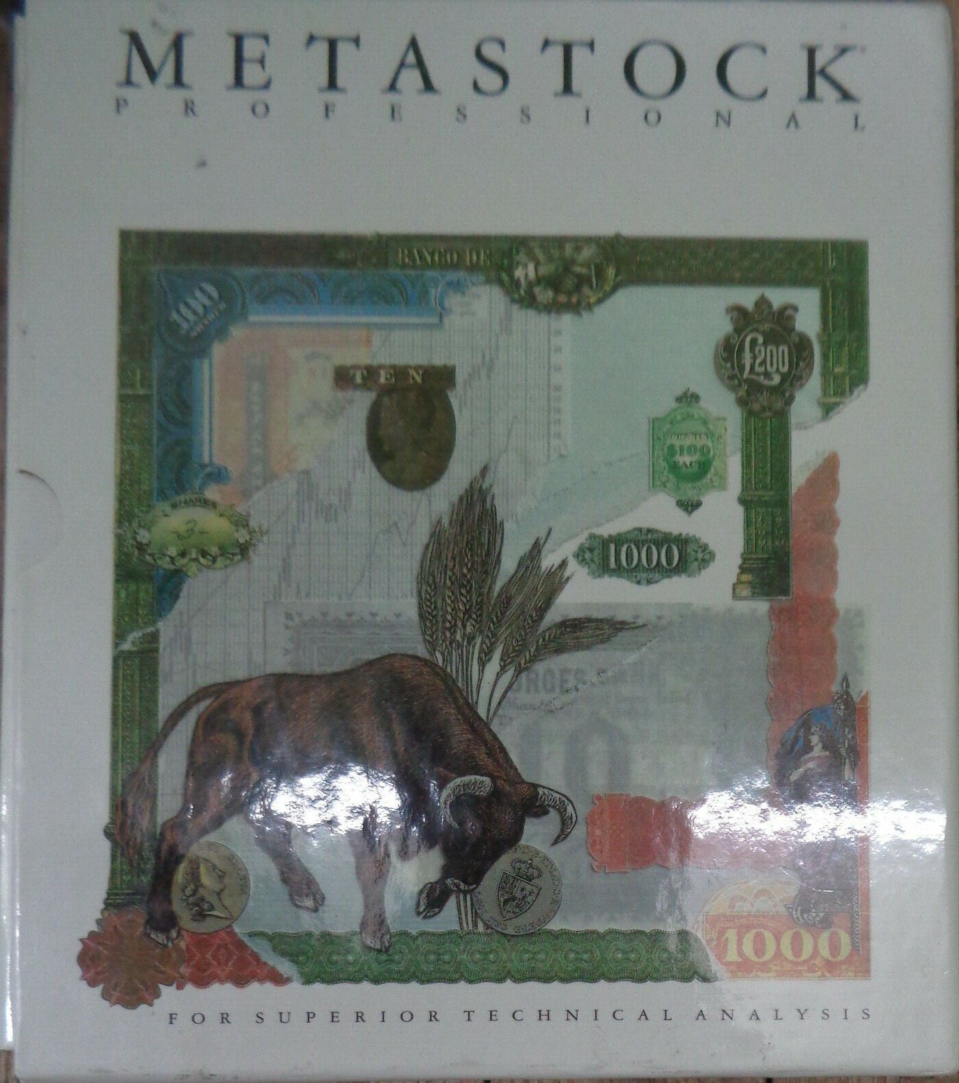METASTOCK PROFESSIONAL, by Equis, 1989. Technical Analysis, for IBM PCs. Unused
