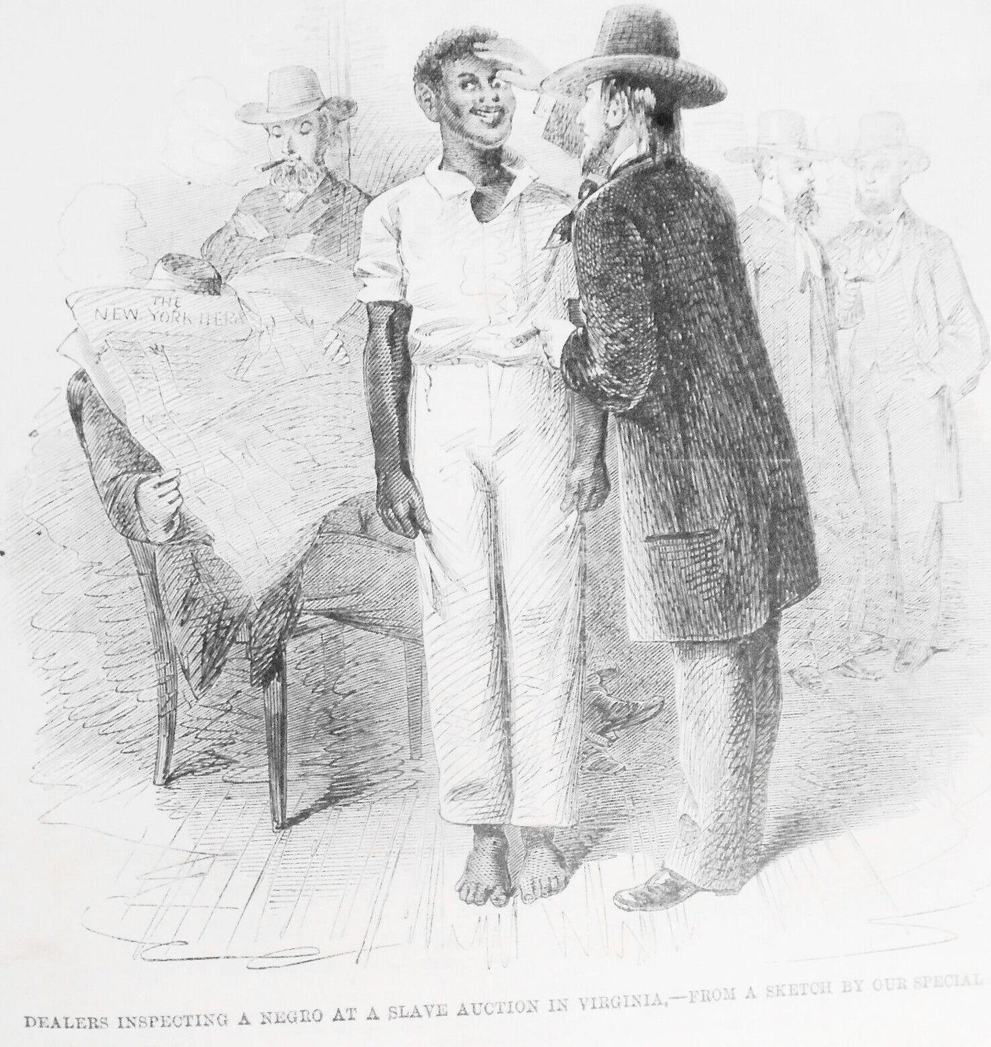 Slave Auctions in Richmond Virginia - Illustrated London News 2/16/1861 Complete