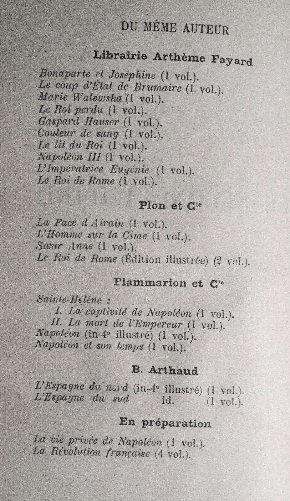 Octave Aubry : Le Second Empire. 1938  Artheme Fayard, Paris - in French