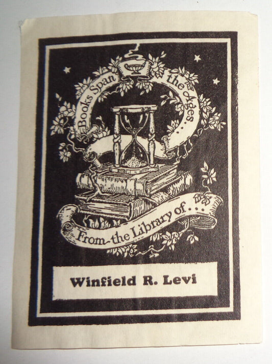 Winfield R. Levi Ex Libris Bookplate