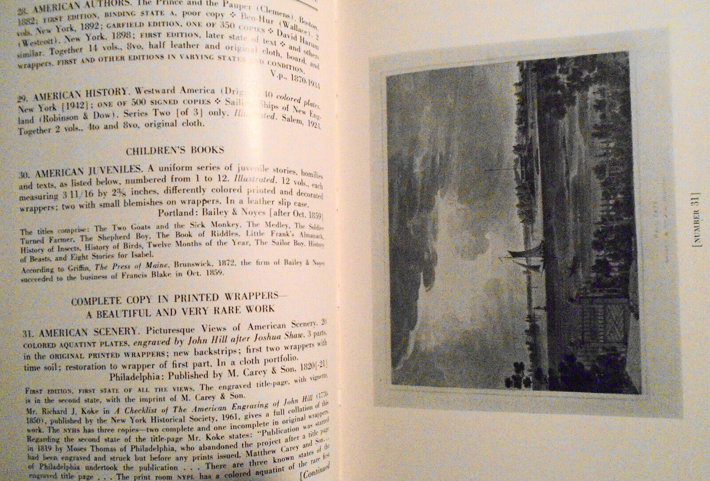 Distinguished Books Manuscripts Prints of Charles Auchincloss. 1961 Parke-Bernet