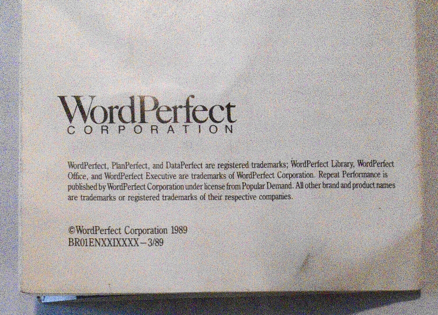 1989 3 WordPerfect for IBM PCs brochures