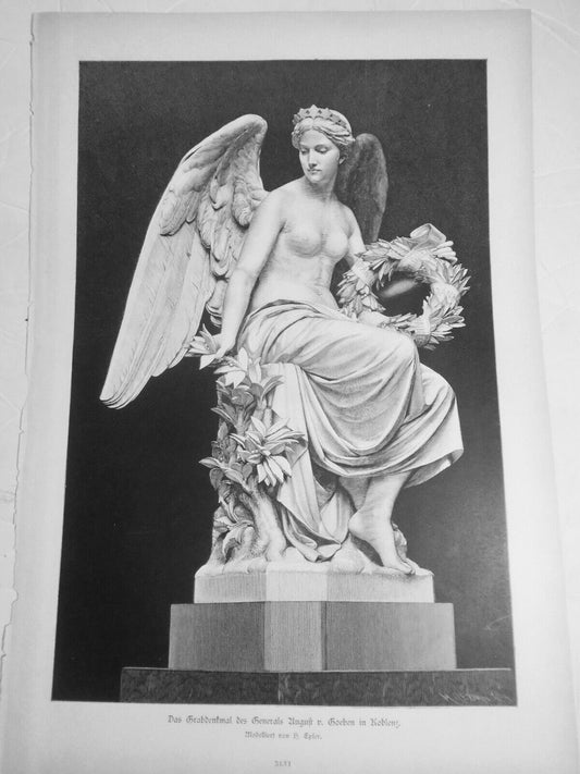Das Grabdenkmal des Generals August von Goeben in Koblenz - H. Epler  --  1884