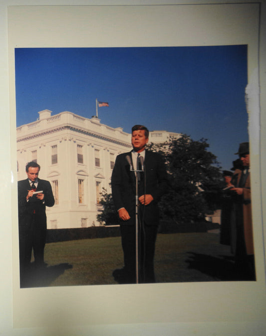 1962 President John Kennedy Photo: "We have a long way to go in the space race"