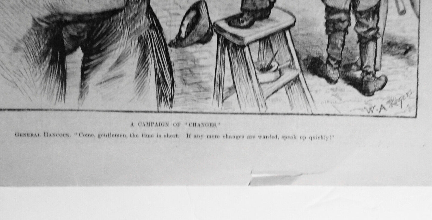 A Campaign of Changes, by W. A. Rogers - Harper's Weekly November 6, 1880