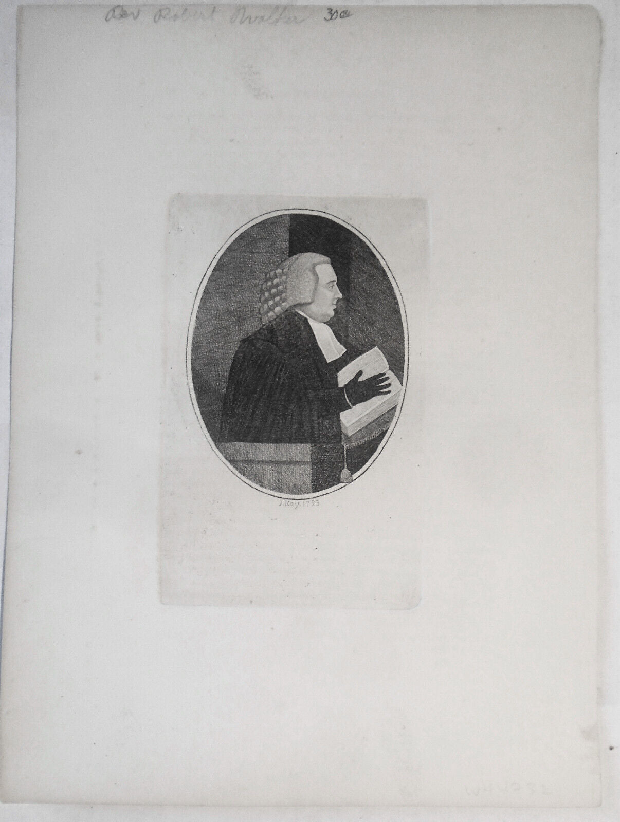 Rev. Robert Walker. Etching by John Kay, 1793 original