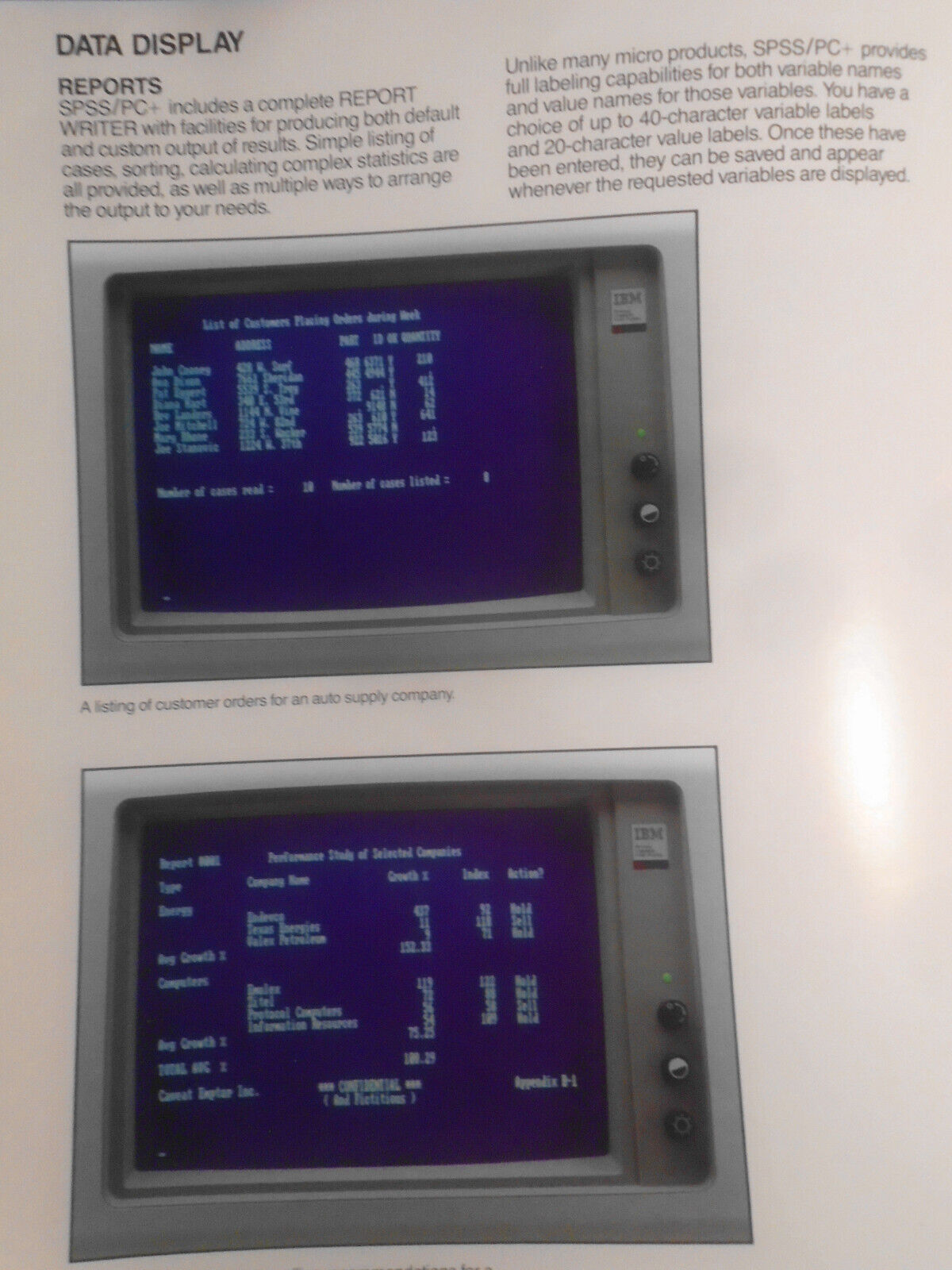 SPSS/PC+ Statistics "Make Stat Magic" brochure - [IBM PC data analysis software]