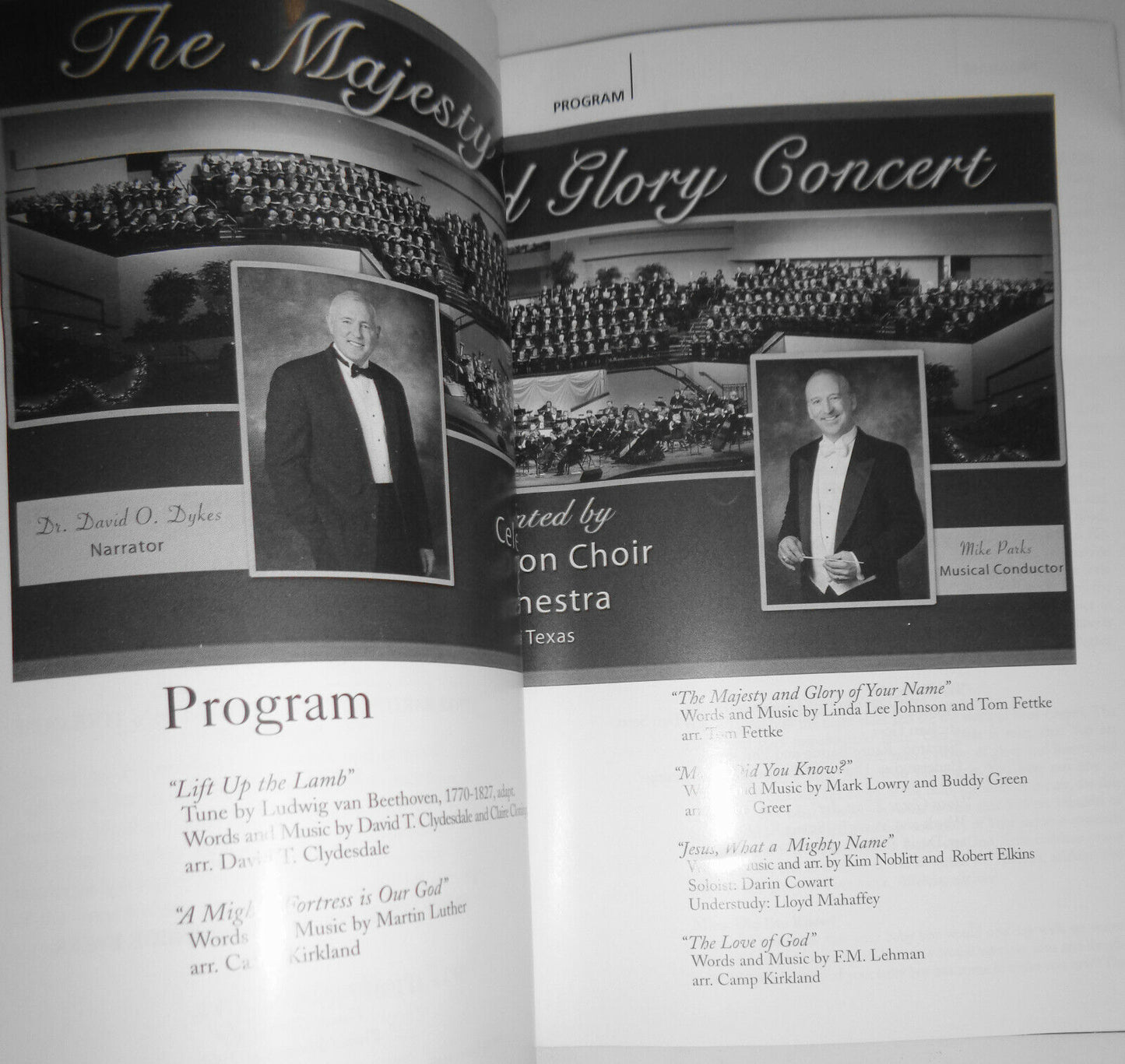 THE MAJESTY AND GLORY CONCERT - PLAYBILL - JUNE 22, 2008 WITH CD. LINCOLN CENTER