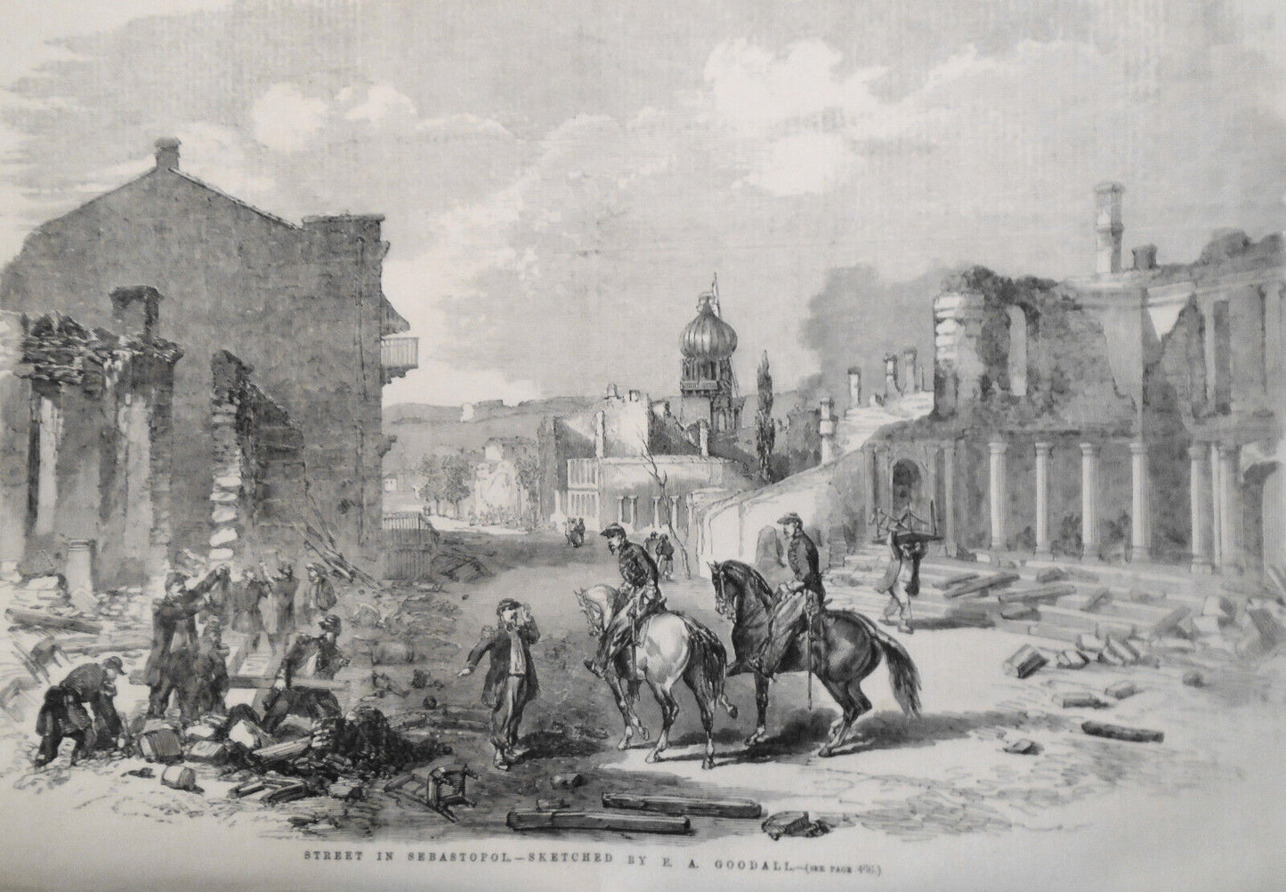 War in Sebastopol, etc - Illustrated London News October 20, 1855 original issue