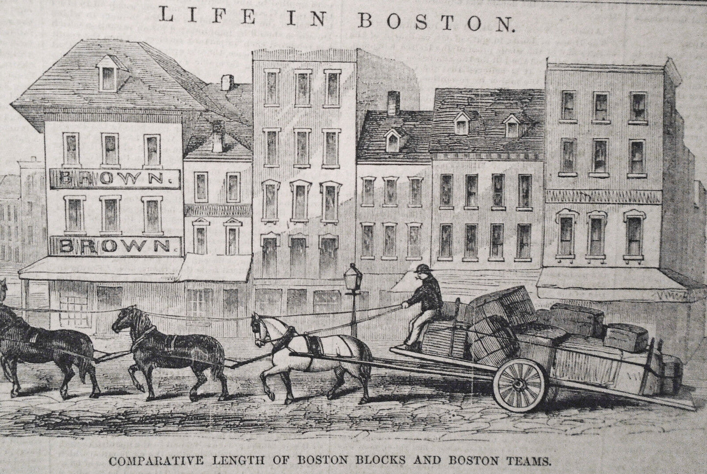 The Boston Common by Winslow Homer. Harper's Weekly, May 22, 1858 Life in Boston