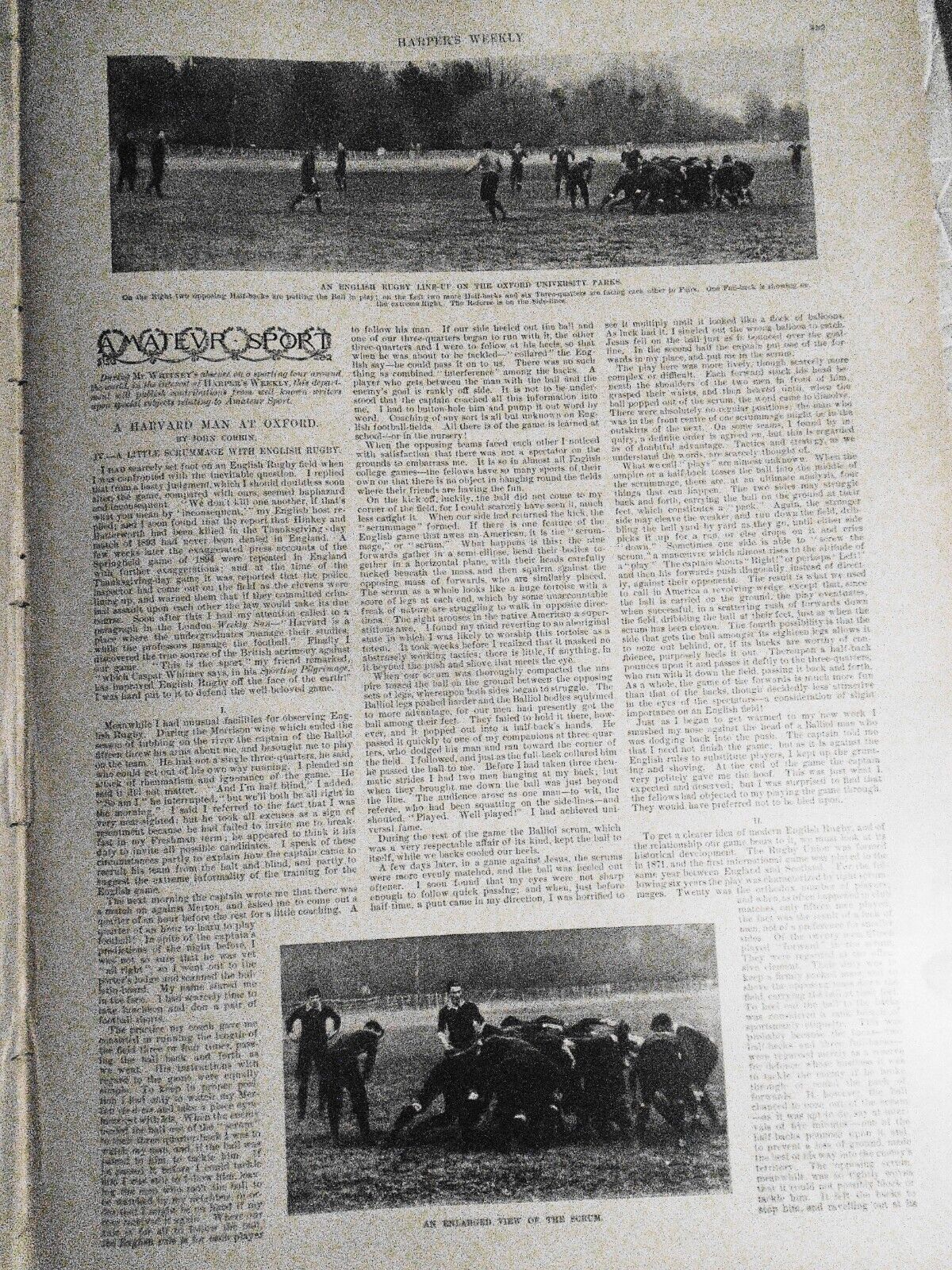 Harper's Weekly  April 2, 1898 - Original Remington - Training Cavalry; Cuba etc