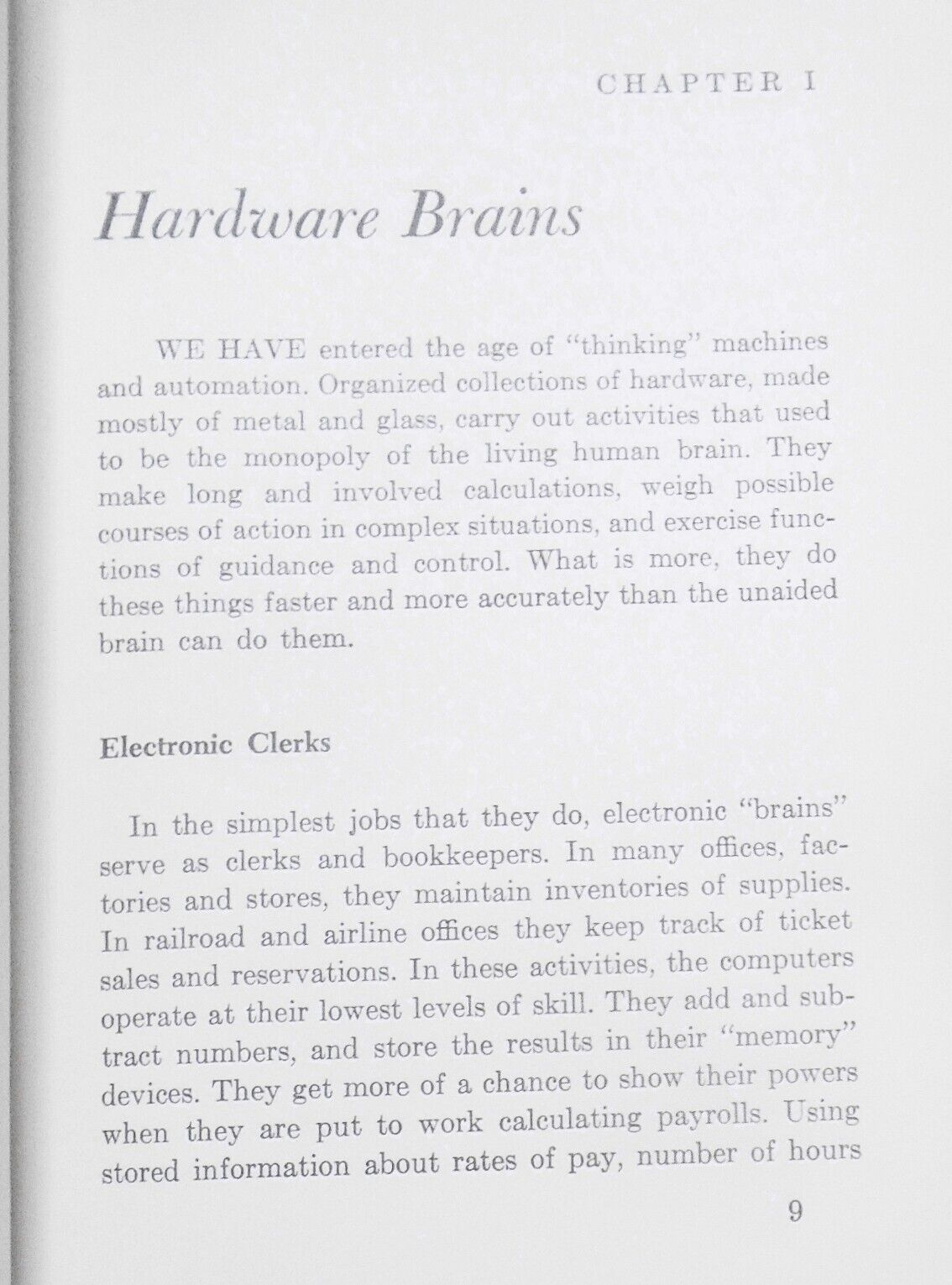 Thinking Machines, by Irving Adler. 1961 Hardcover/DJ. First edition [Computers]