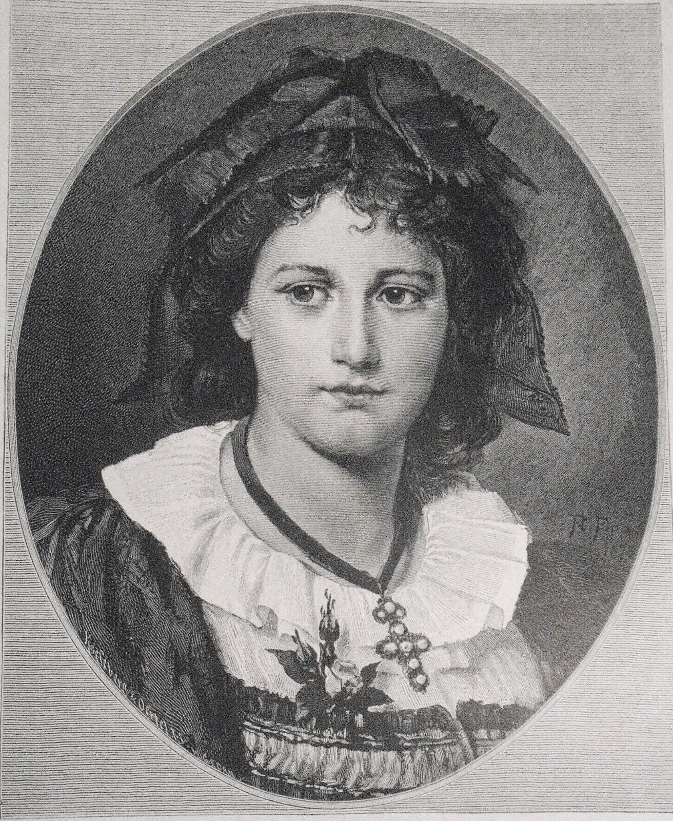 Schwarzwälder Bauermädchen, by R. Epp -- 1882