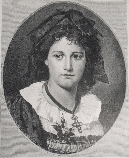 Schwarzwälder Bauermädchen, by R. Epp -- 1882