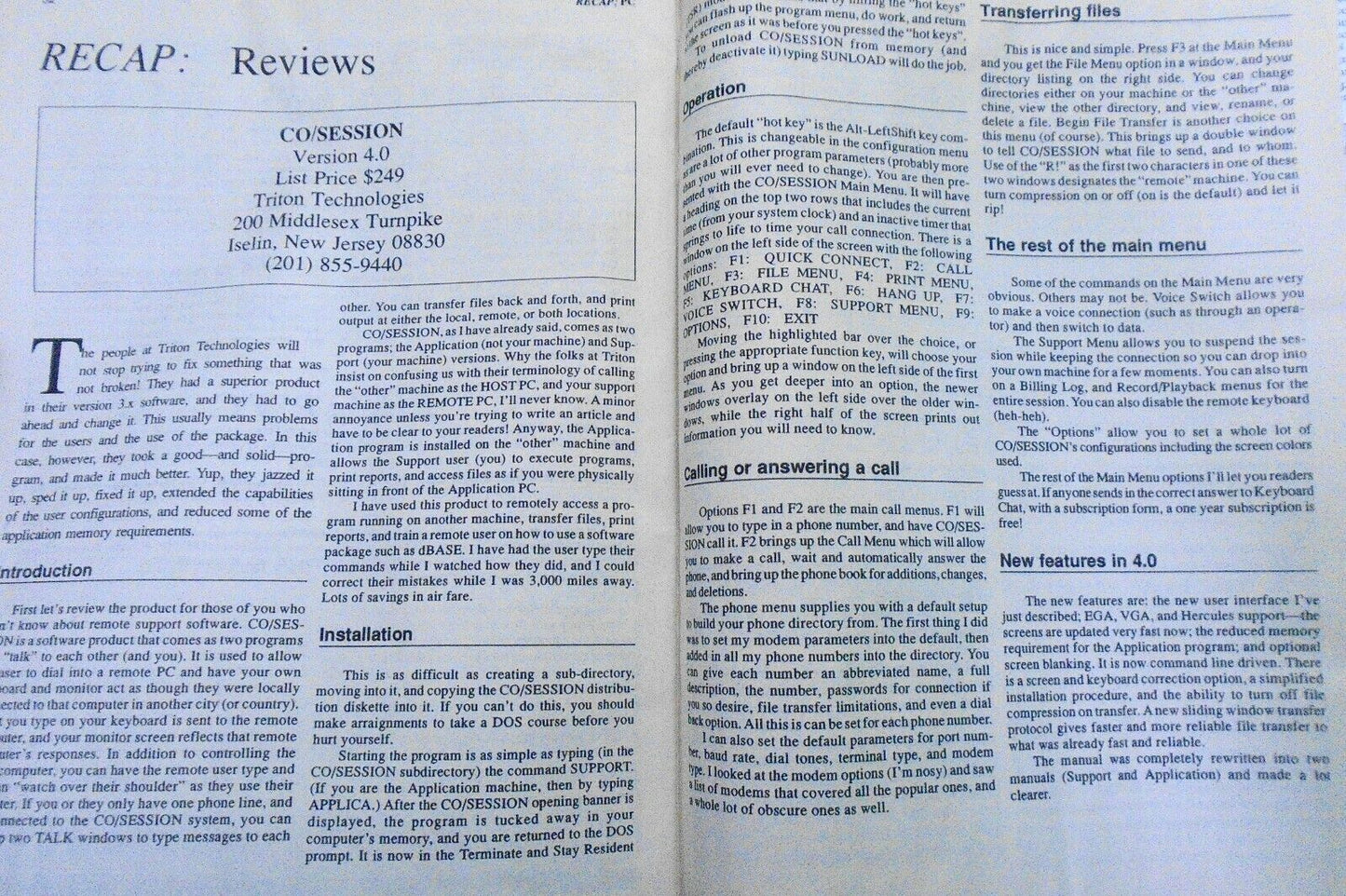 Recap : PC, June 1989. Monthly digest about IBM PCs and compatibles.