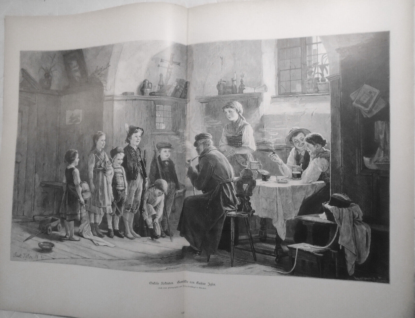Onkels Rekruten, von Gustav Igler -- 1886 - 22 x 16 inches