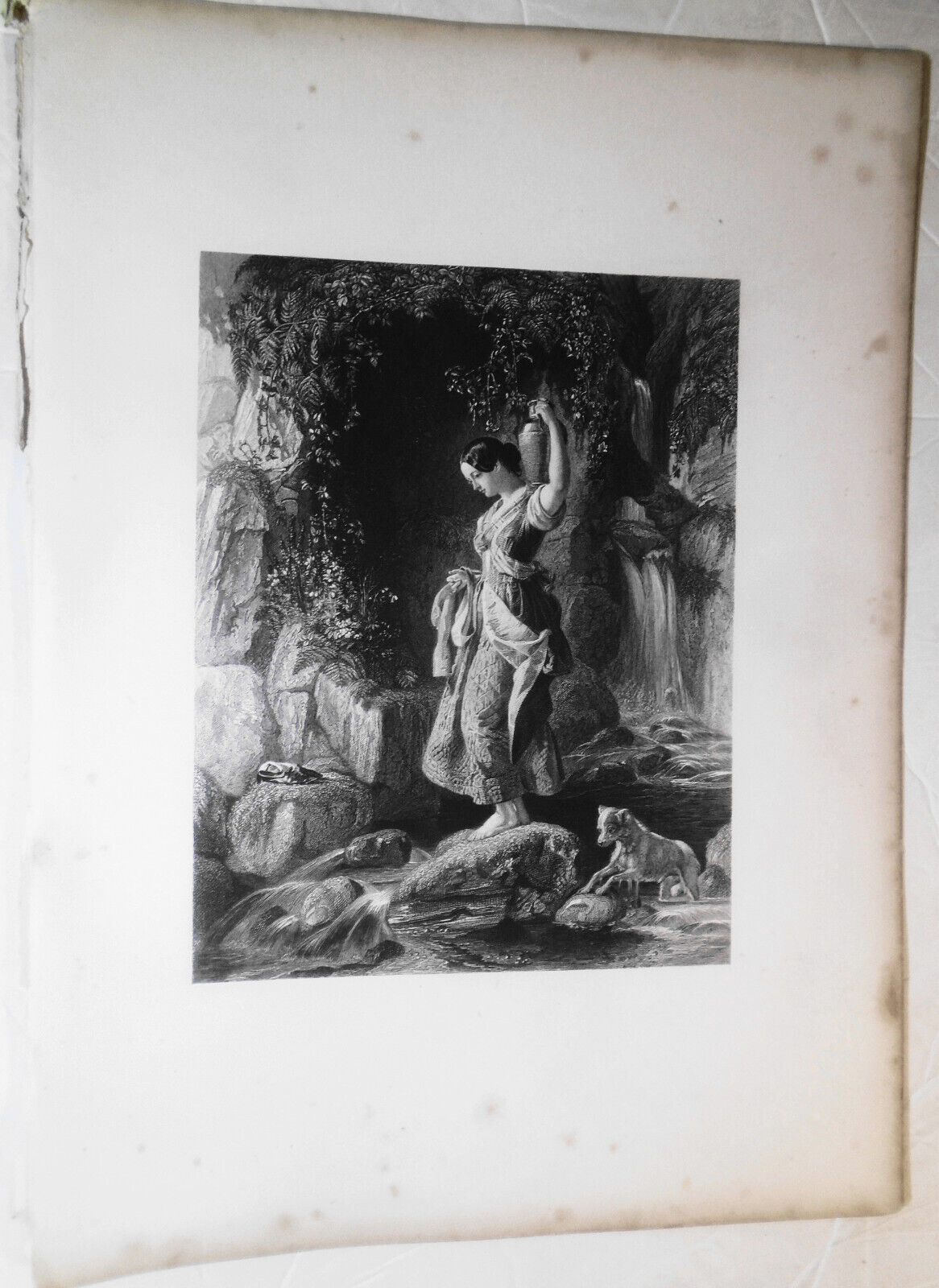 1859 La Nymphe du Torrent, by D. Maclise.