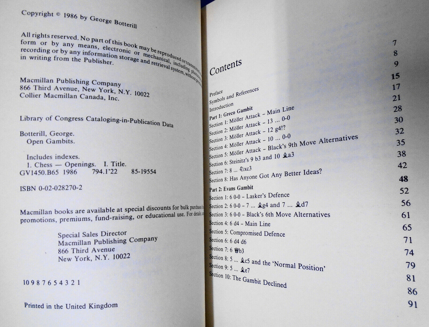 6 Chess Gambit books - Spanish, Benko, Queen's Accepted, Latvian, Budapest, Open