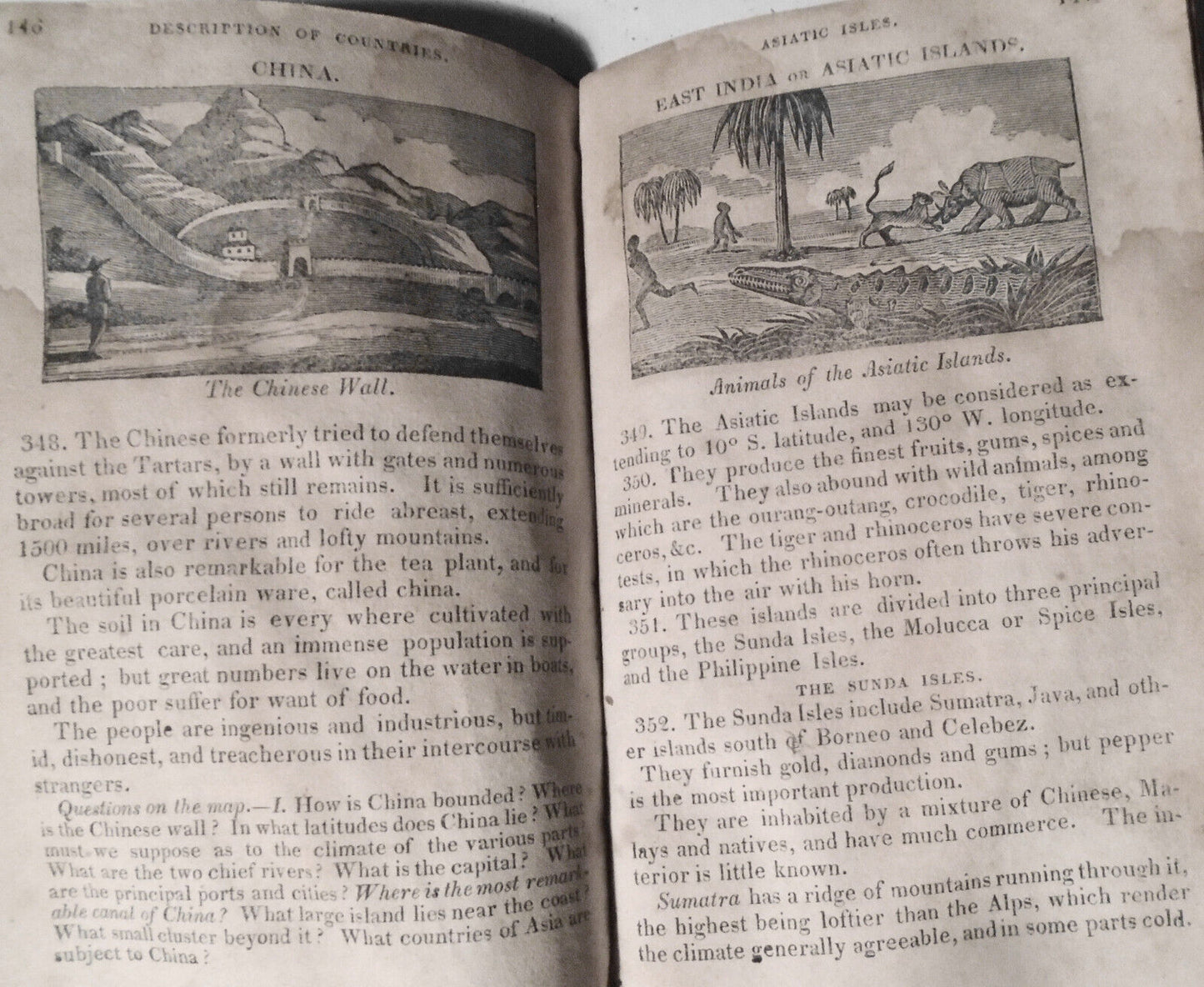 1823 Rudiments of Geography, on a new plan - by William C. Woodbridge.