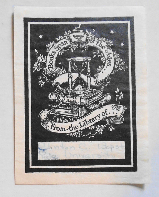Clinton C. Bopst - Ex Libris Bookplate